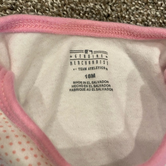 Oakland Athletics A’s Genuine Merchandise 18mo Girls Onesies Bundle Lot BOGO - Picture 9 of 11